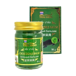 Зеленый бальзам с крокодилом Thai Herb 50 гр.
