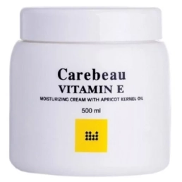 Крем для лица и тела с витамином Е и маслом абрикосовой косточки Carebeau 500 мл.