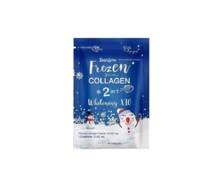 Питьевой коллаген от бренда Gluta Frozen, обогащенный глутатионом,  омолаживает, тонизирует и укрепляет организм, 60 капсул.