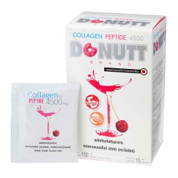 Питьевой коллаген в порошке с вишневым вкусом от Donutt Collagen Peptide 4500 (Mixed Berry Flavor) 15g x 10 пакетиков
