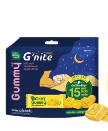 Мармелад для сна со вкусом манго HandyHerb G’nite Gummy: ваш путь к глубокому и здоровому сну, 4 шт.