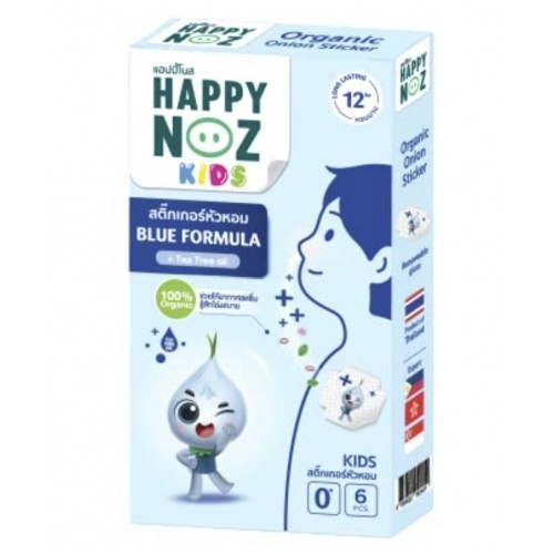 Пластырь от заложенности носа с маслом чайного дерева от Happy Noz Blue Onion Stickers.