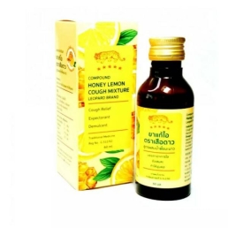 Сироп от кашля с медом и лимоном, Leopard Brand, 60 мл.